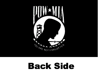POW-MIA Flag - back side