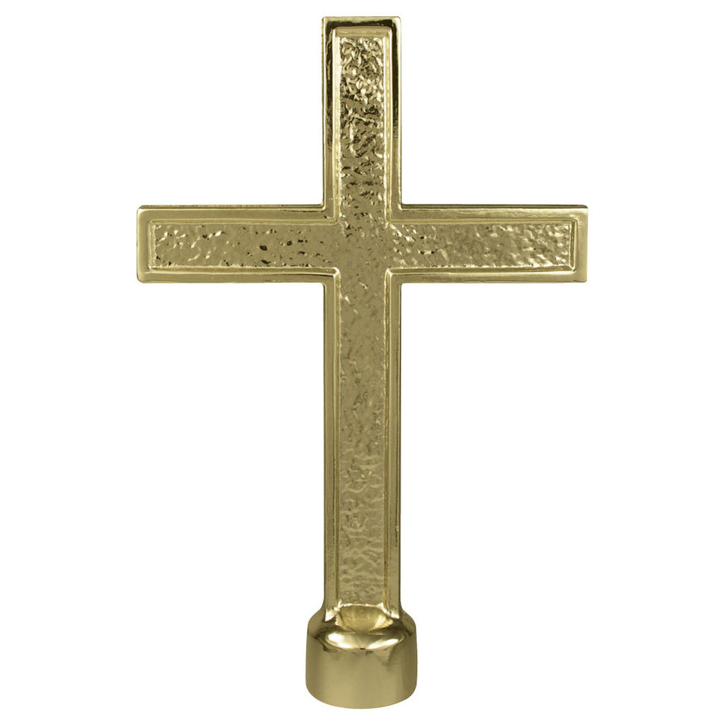 Metal Passion Cross Flag Pole Ornament